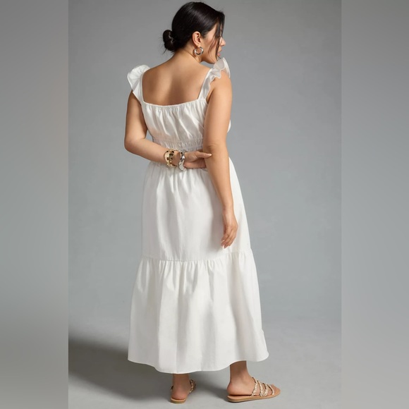 Anthropologie Moon River Square-Neck A-Line Dress 100% Cotton - Picture 3 of 14